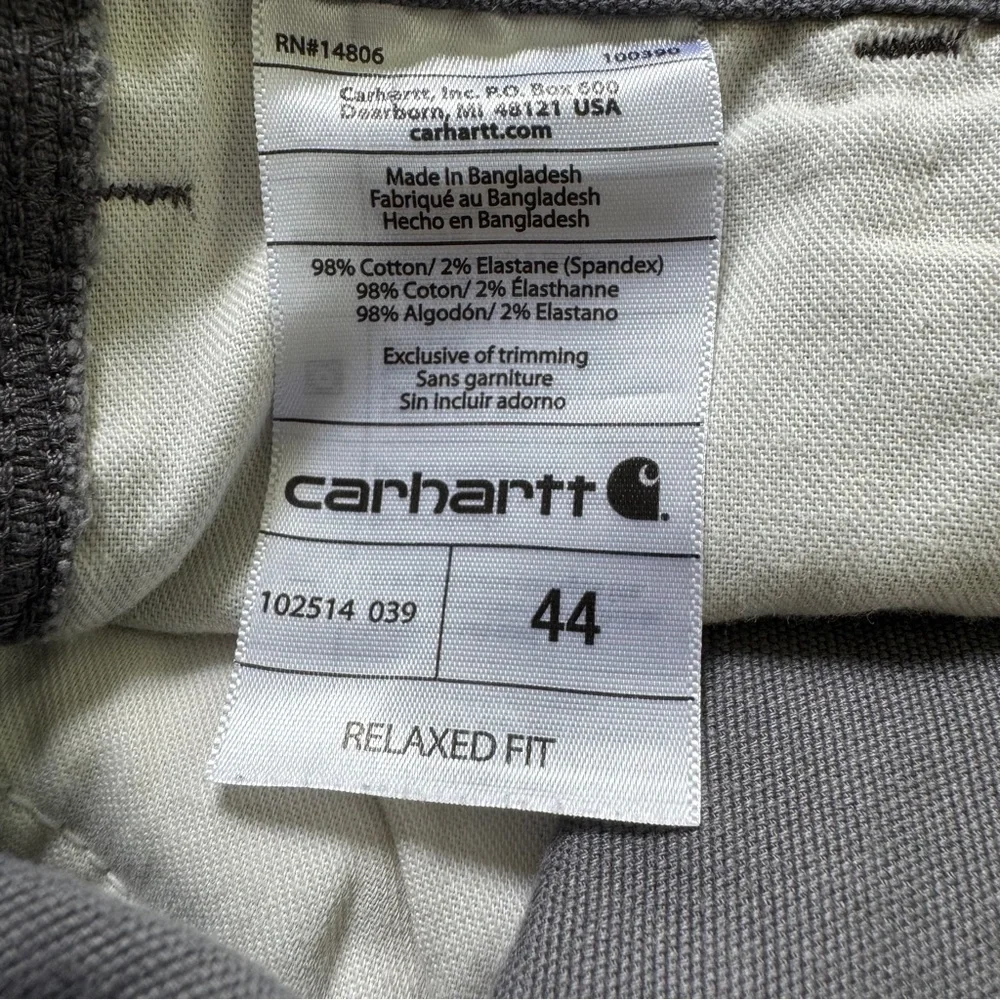 Carhartt Relaxed‎ Fit Gray Cotton Blend Work Shorts Size 44